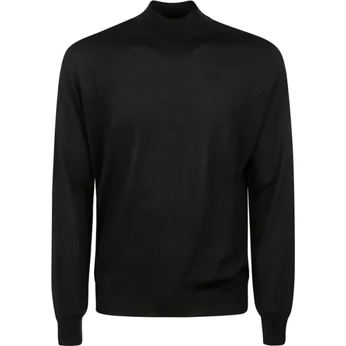 Blauer Merino Rollkragenpullover,Merino Rollkragenpullover - Hindustrie - Modalova