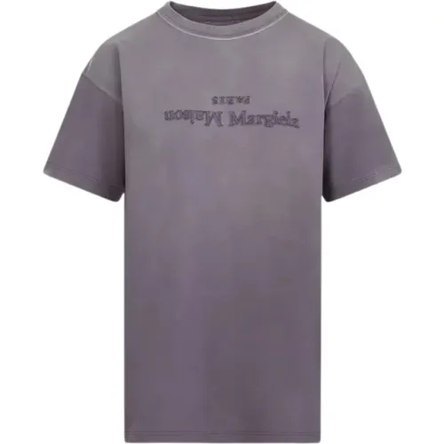 Lila Damen T-Shirt mit Einzigartigem Design , Damen, Größe: S - Maison Margiela - Modalova