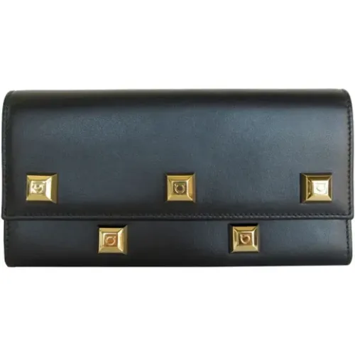 Pre-owned Leather wallets , female, Sizes: ONE SIZE - Salvatore Ferragamo Pre-owned - Modalova