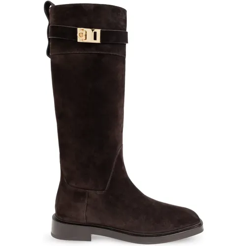 Boots Roly , female, Sizes: 4 1/2 UK, 4 UK, 6 1/2 UK, 3 UK, 5 1/2 UK, 5 UK, 2 1/2 UK, 3 1/2 UK - Salvatore Ferragamo - Modalova