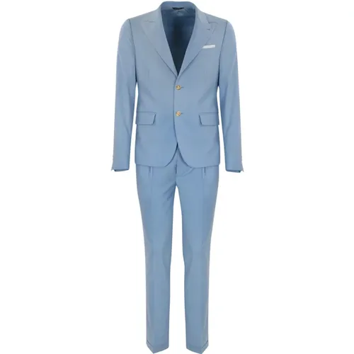 Slim Fit Suit Set , male, Sizes: L, S, XL, M - Daniele Alessandrini - Modalova