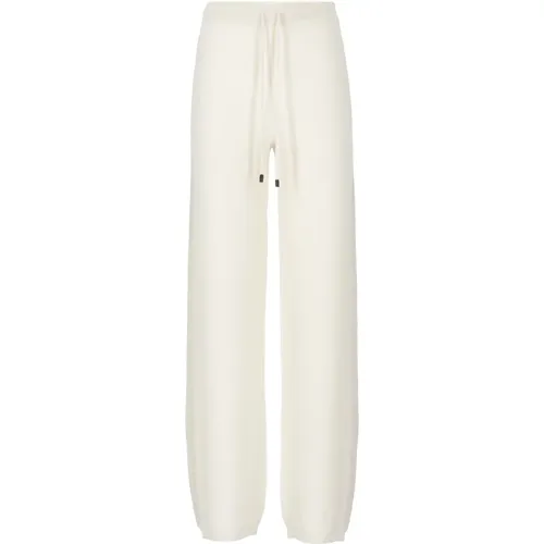 Ivory Wool and Silk Pants , female, Sizes: XS - PESERICO - Modalova