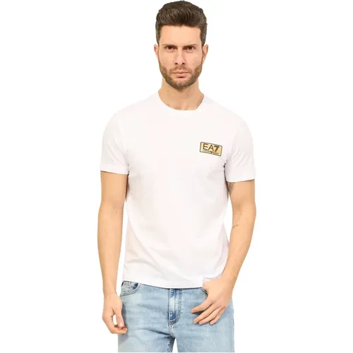 T-Shirts , male, Sizes: L, M - Emporio Armani EA7 - Modalova