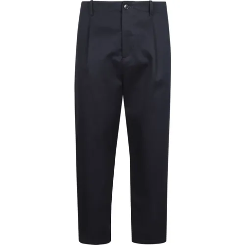 Cotton Gabardine Trousers Maison Valentino Label , male, Sizes: L, M - Valentino Garavani - Modalova