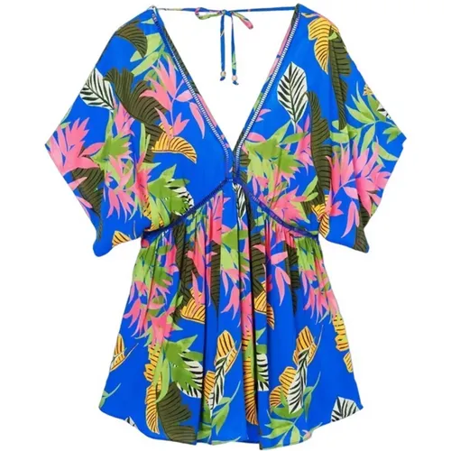 Tropical Short Dress , female, Sizes: L, XS, M - Desigual - Modalova