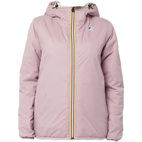 Damen Rosa Logo Jacke K-Way - K-way - Modalova