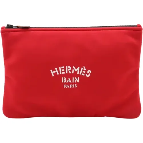 Pre-owned Canvas clutches , female, Sizes: ONE SIZE - Hermès Vintage - Modalova