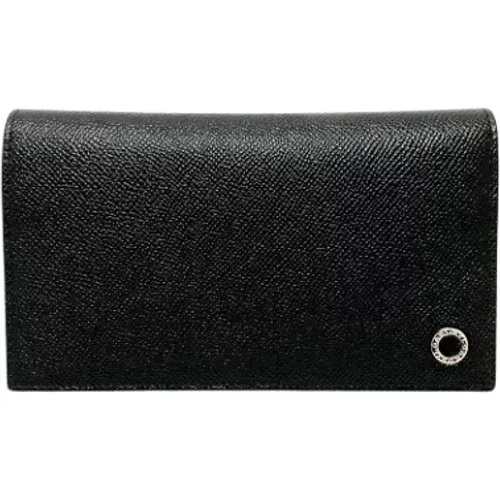 Pre-owned Leather wallets , male, Sizes: ONE SIZE - Bvlgari Vintage - Modalova