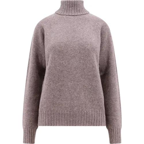 Wool Turtleneck Sweater , female, Sizes: M - Drumohr - Modalova