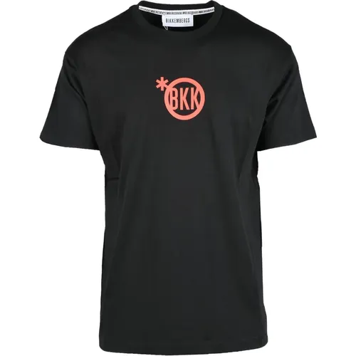 Bordeaux T-Shirt for Men , male, Sizes: M, S, L, XL - Bikkembergs - Modalova