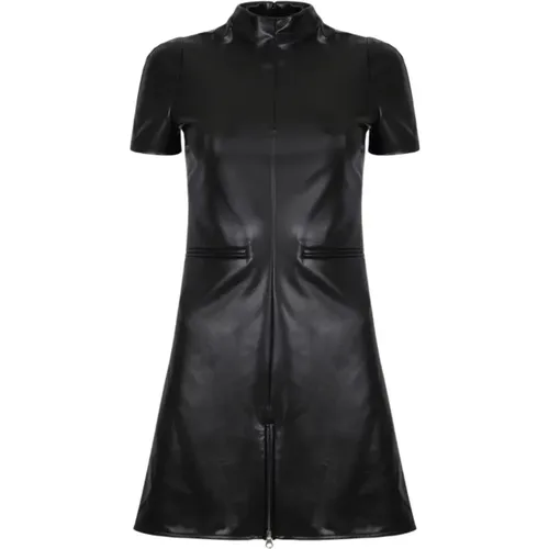 A-Line Leather Dress , female, Sizes: XS, 2XS - Courrèges - Modalova