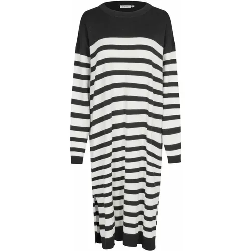 Oversize Strickkleid Schwarz/Jet , Damen, Größe: XL - Masai - Modalova