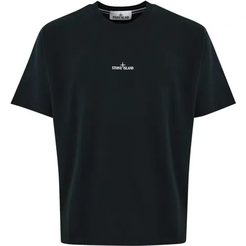 T-shirts and Polos with Logo Print , male, Sizes: 2XL - Stone Island - Modalova
