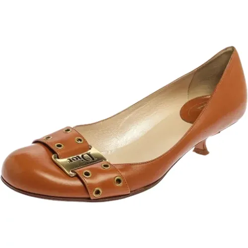 Pre-owned Leather heels , female, Sizes: 5 1/2 UK - Dior Vintage - Modalova