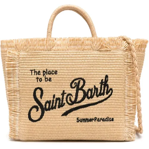 Colette Straw Beach Bag , female, Sizes: ONE SIZE - MC2 Saint Barth - Modalova