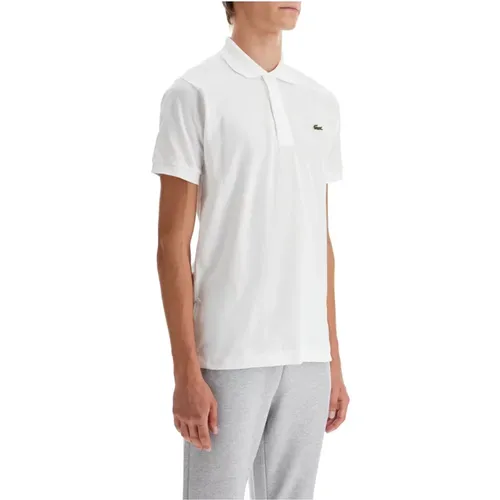 Polo-Shirt mit Kontrastlogo aus Baumwolle , Herren, Größe: M - Lacoste - Modalova