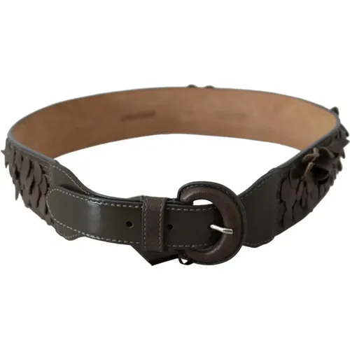 Leather Fringe Fashion Belt , male, Sizes: 90 CM - Ermanno Scervino - Modalova