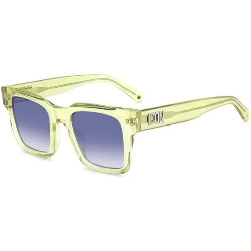 Grüne Dk Blue Shaded Sonnenbrille - Dsquared2 - Modalova