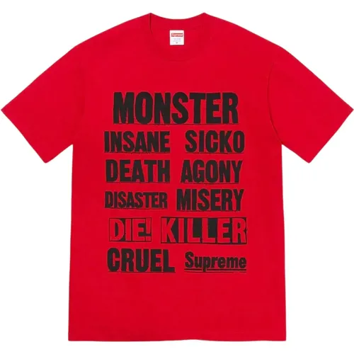 Limitierte Auflage Monster Tee Rot , Herren, Größe: 2XL - Supreme - Modalova