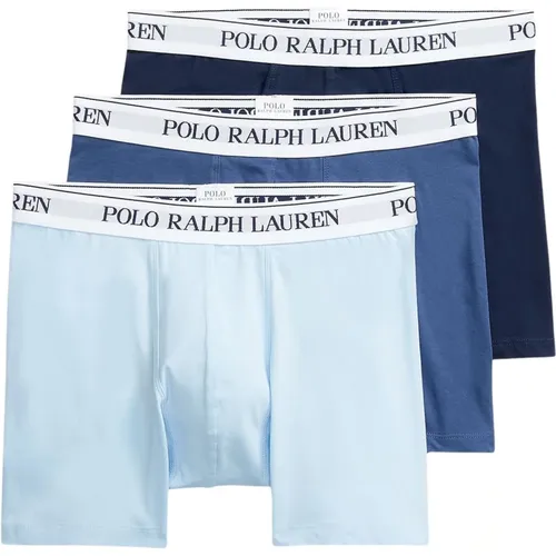 Blaue Stretch-Baumwoll-Boxershorts im 3er-Pack , Herren, Größe: XL - Ralph Lauren - Modalova