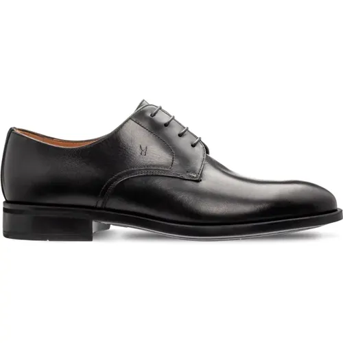 Klassische schwarze Derby-Schuhe , Herren, Größe: 43 1/2 EU - Moreschi - Modalova