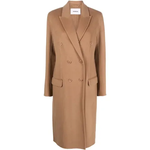 Double-Breasted Wool-Cashmere Coat , female, Sizes: M, S - Krizia - Modalova