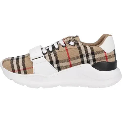 Pre-owned Cotton sneakers , male, Sizes: 7 1/2 UK - Burberry Vintage - Modalova