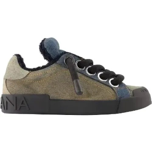 Canvas sneakers , female, Sizes: 8 UK, 7 UK, 9 UK - Dolce & Gabbana - Modalova