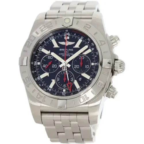 Pre-owned Stainless Steel watches , male, Sizes: ONE SIZE - Breitling Pre-owned - Modalova