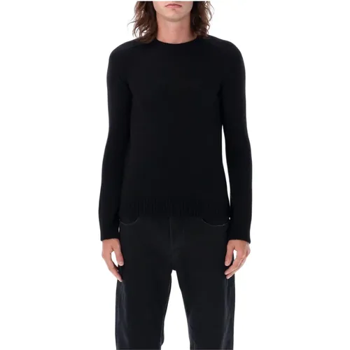 Luxurious Cashmere Knit Sweater - Aw23 , male, Sizes: L, XL - Saint Laurent - Modalova