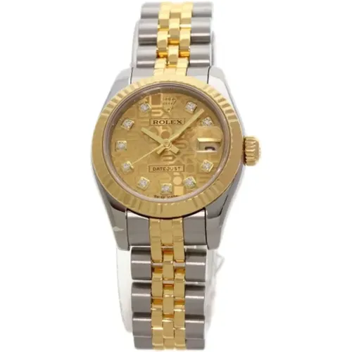 Pre-owned Stainless Steel watches , female, Sizes: ONE SIZE - Rolex Vintage - Modalova