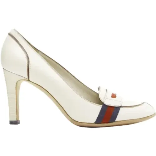 Pre-owned Leather heels , female, Sizes: 3 1/2 UK - Gucci Vintage - Modalova