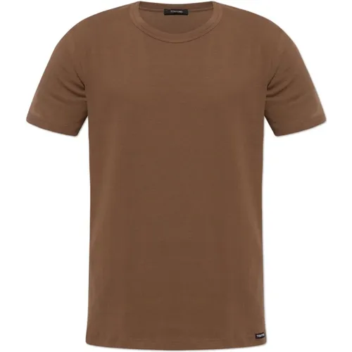 Unterwäsche T-Shirt mit Logopatch - Tom Ford - Modalova