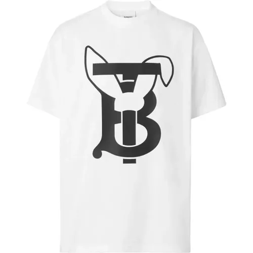 Hasen-Logo T-Shirt , Herren, Größe: XL - Burberry - Modalova