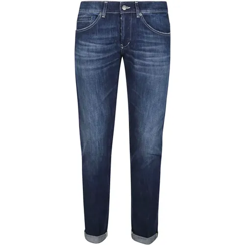 Blaue Denim George Jeans , Herren, Größe: W32 - Dondup - Modalova