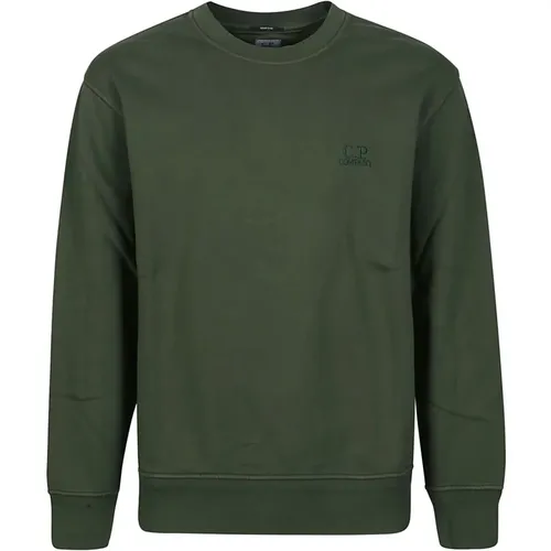 Sweatshirts,Himmlisch Rosa Diagonaler Fleece-Sweatshirt - C.P. Company - Modalova