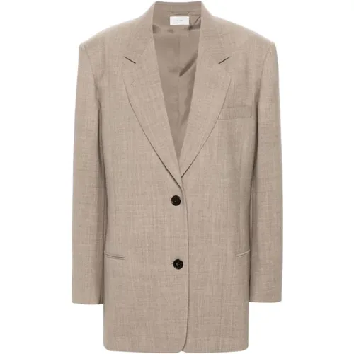 Taupe Ivory Melange Marina Jacket , female, Sizes: XS - The Row - Modalova