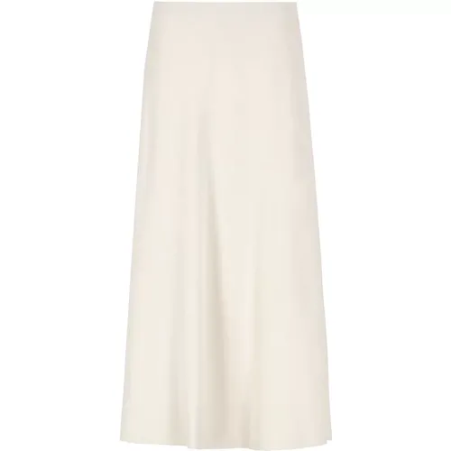 Elastic Waist Ivory Viscose Skirt , female, Sizes: M - BRUNELLO CUCINELLI - Modalova