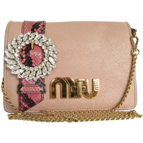 Pre-owned Leder schultertasche - Miu Miu Pre-owned - Modalova