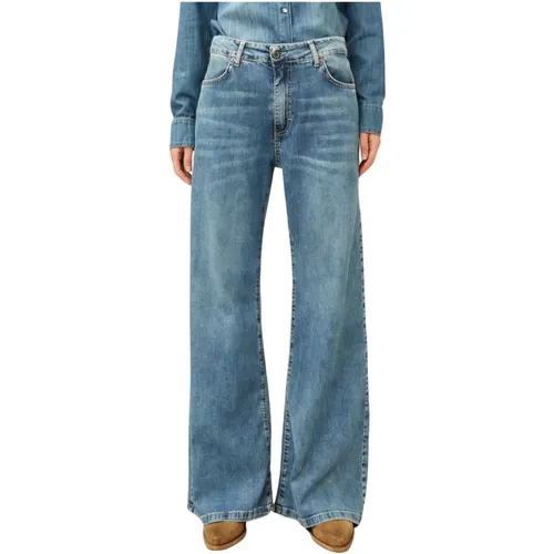 Denim Flared Jeans , Damen, Größe: S - Souvenir - Modalova