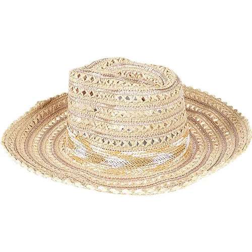 Raffia Sombrero Hat - , female, Sizes: S/M - Exquisite J - Modalova