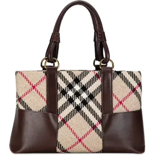Pre-owned Wool handbags , female, Sizes: ONE SIZE - Burberry Vintage - Modalova