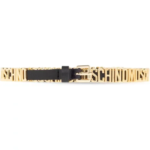 Leather Belt , female, Sizes: S, XS - Moschino - Modalova