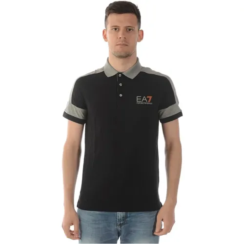 Stylische Polo Shirts für Männer , Herren, Größe: M - Emporio Armani EA7 - Modalova