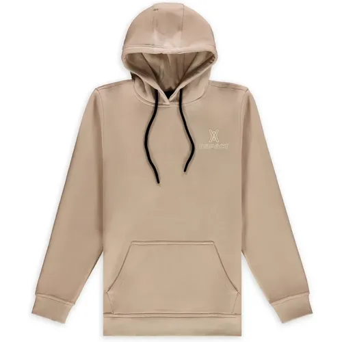 Taupe Pixel Hoodie - Trendy Design , Herren, Größe: L - Aspact - Modalova