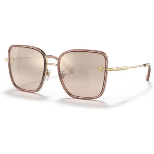 Mutige quadratische Sonnenbrille , unisex, Größe: 57 MM - Versace - Modalova