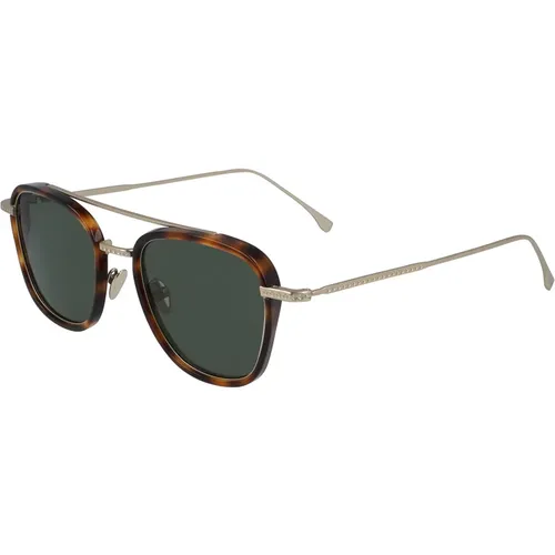 Classic Sunglasses in Havana Green , female, Sizes: 49 MM - Lacoste - Modalova