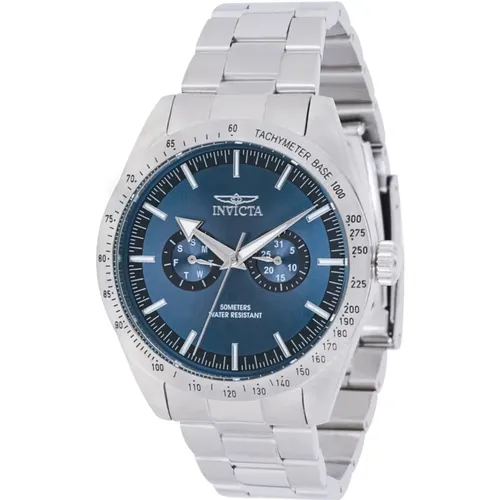 Blue Dial Quartz Watch - Specialty , male, Sizes: ONE SIZE - Invicta Watches - Modalova
