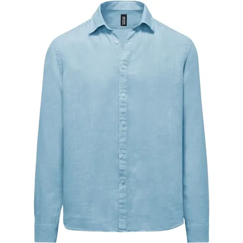 Long Sleeve Linen Shirt , male, Sizes: 2XL - BomBoogie - Modalova