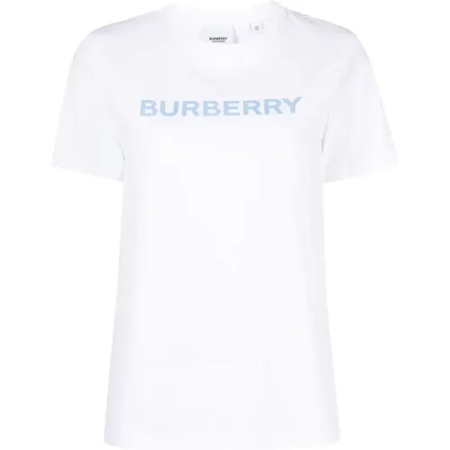 Elegantes Damen T-Shirt mit Logo-Print - Burberry - Modalova